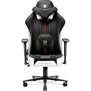 Gaming chair Diablo X-Player 2.0 Normal Size Black-White by Diablo — ergonomic seat, adjustable armrests, high back