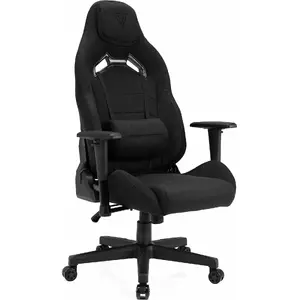 Gaming chair Sense7 Vanguard black fabric with ergonomic support and adjustable features