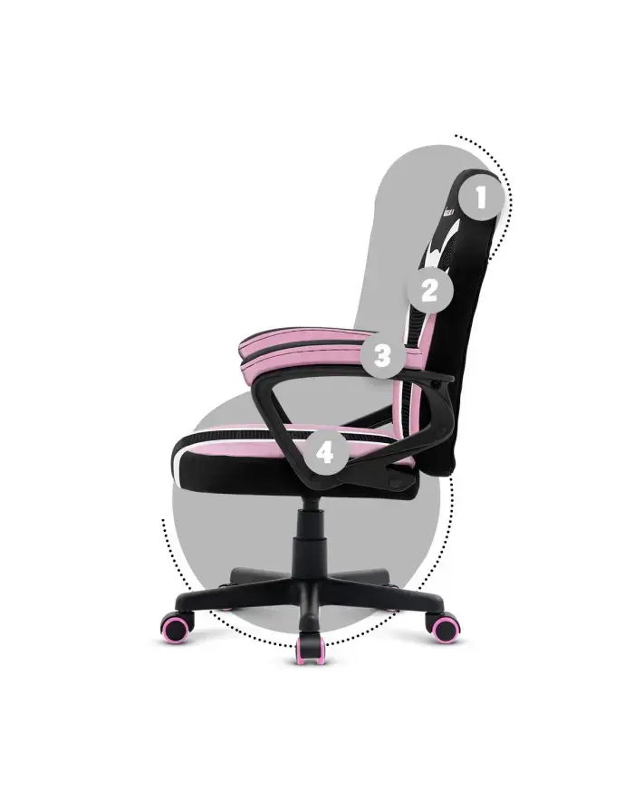 Игровое кресло huzaro Ranger 1.0 Pink Mesh Photo 7