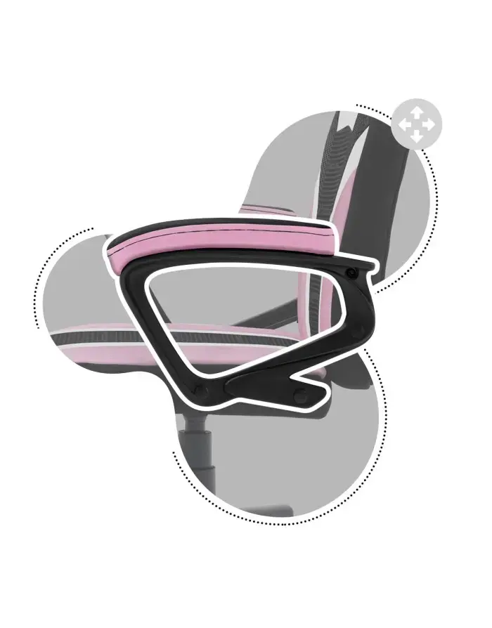 Игровое кресло huzaro Ranger 1.0 Pink Mesh Photo 9