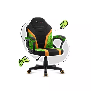 Huzaro Ranger 1.0 Pixel mesh Flat seat Meshed backrest Black Green Yellow
