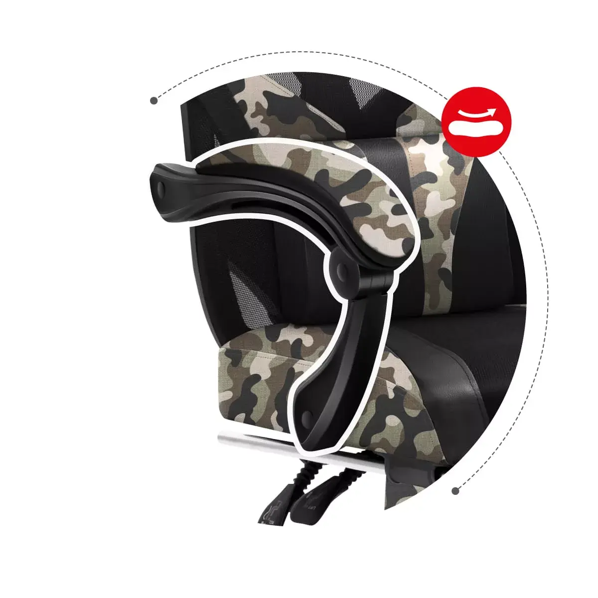 Spēļu krēsls huzaro Combat 5.0 Mesh seat Photo 14