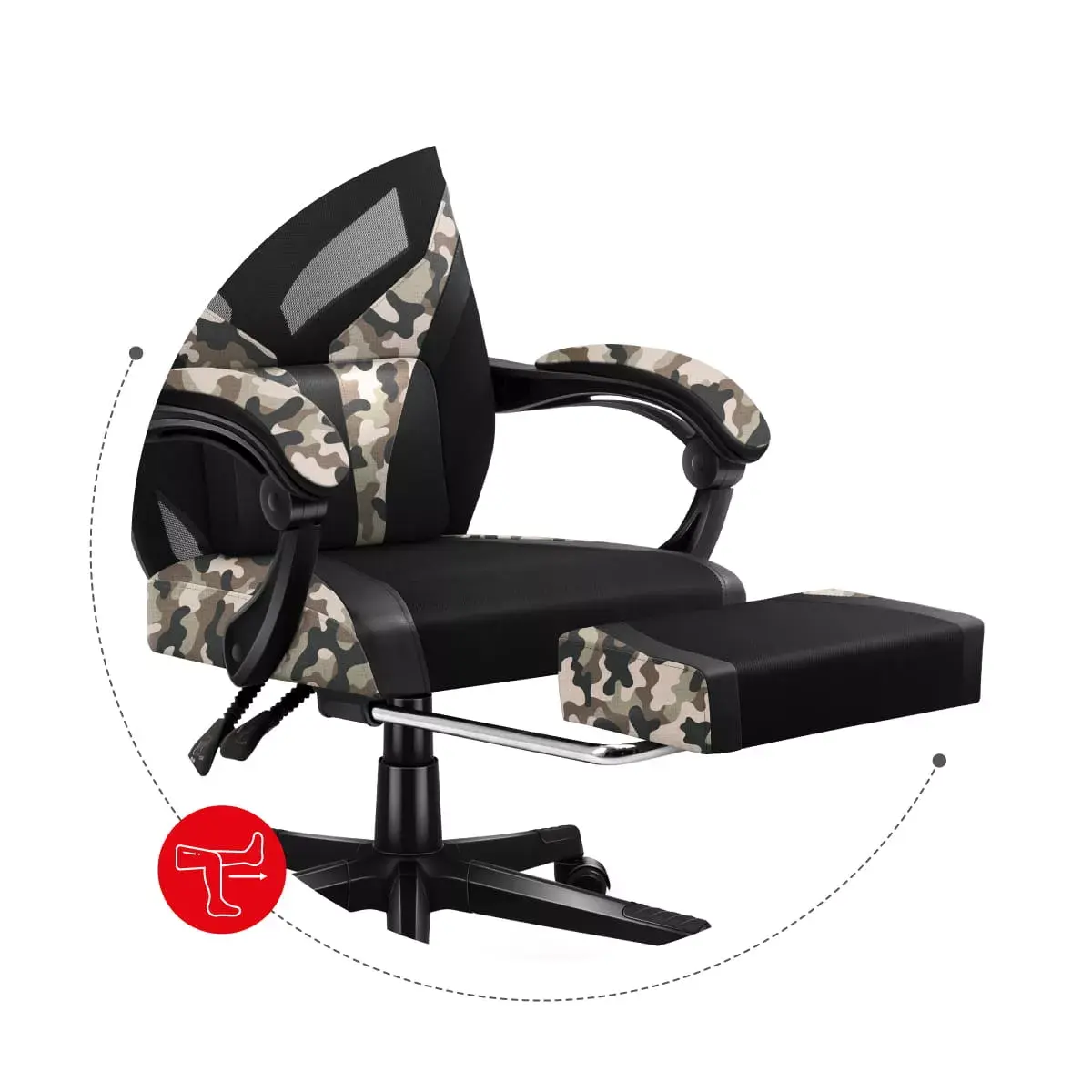 Spēļu krēsls huzaro Combat 5.0 Mesh seat Photo 15