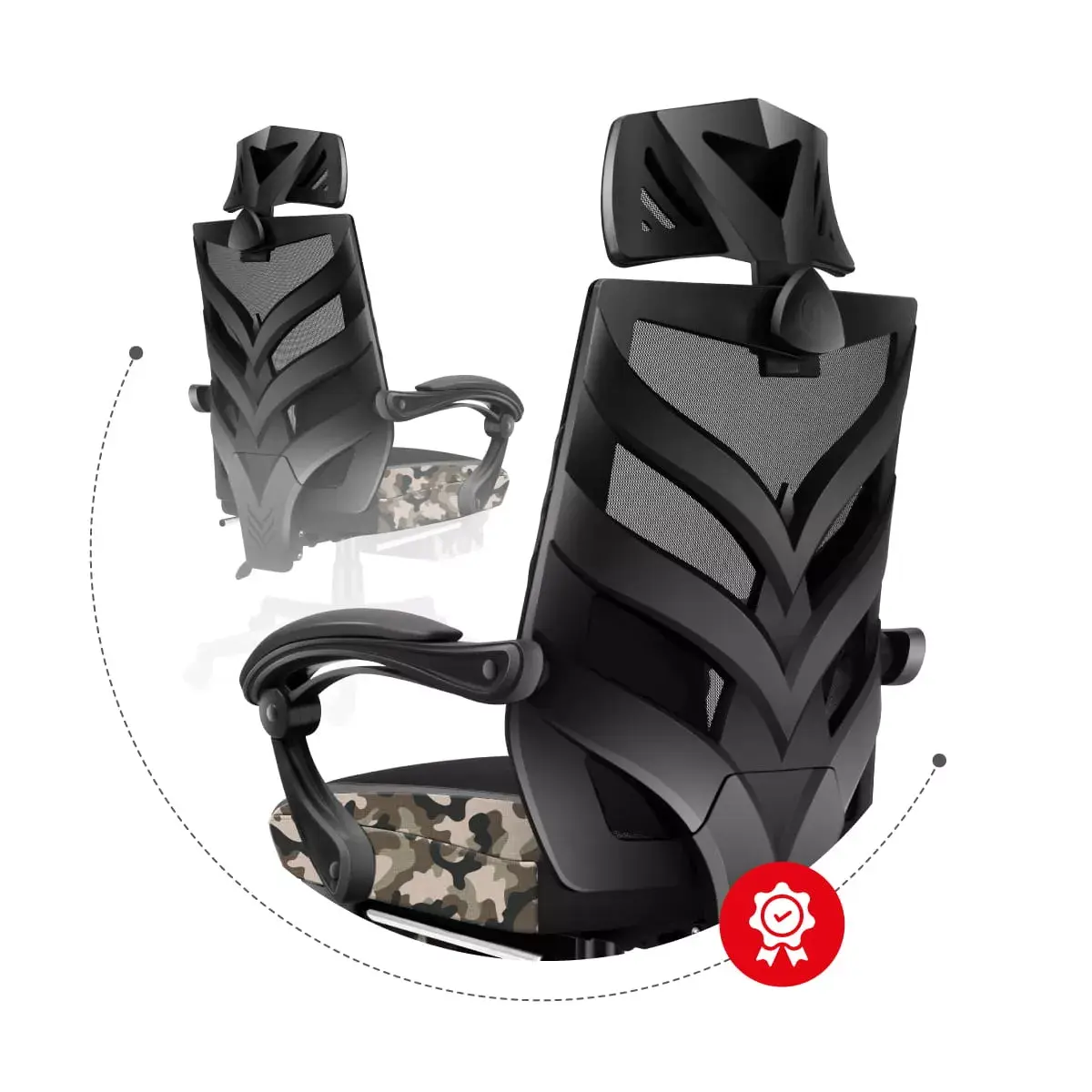 Spēļu krēsls huzaro Combat 5.0 Mesh seat Photo 16