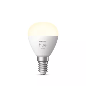 Philips Hue White Lustre E14 Smart LED Bulb, 5.7W, Bluetooth and Zigbee
