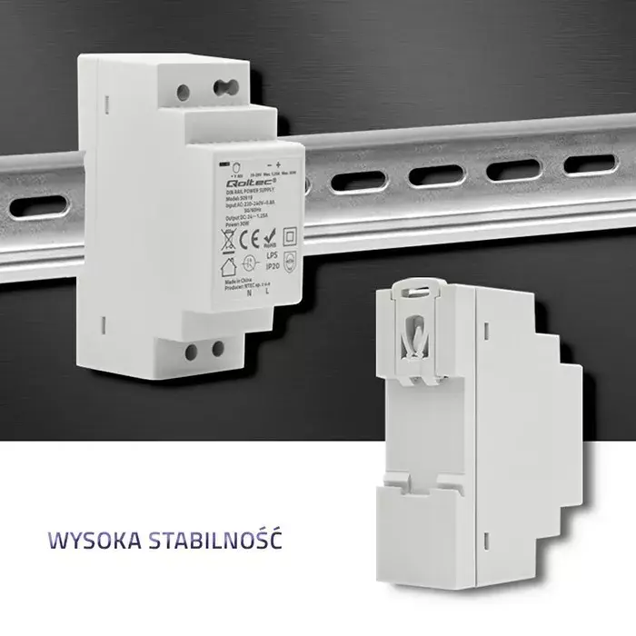 QOLTEC блок питания на DIN-рейку 30 Вт 24 В 1,25 А Photo 4