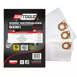 Putekļu maisiņi putekļsūcējam AWTools SXM1 GAS 50/STARMIX mikrošķiedra, 5 gab.