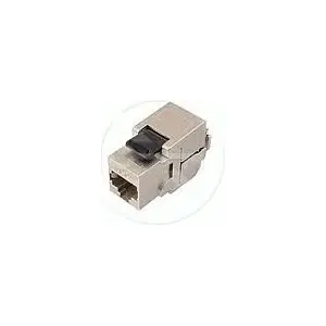Кейстоун SOLARIX CAT6A 10G STP RJ45 черный самозапирающийся SXKJ10GSTPBKSA
