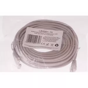 Ethernet Patch Cable LIBOX UTP 15m CAT.5E 4x2x26 AWG