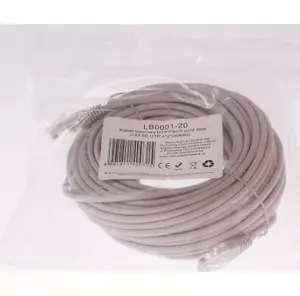 Network cable LIBOX CAT.5E UTP 20 m — 4 pairs, 26 AWG
