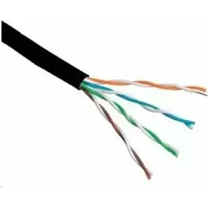 Network cable Lynx Cat6 UTP outdoor 305 m black