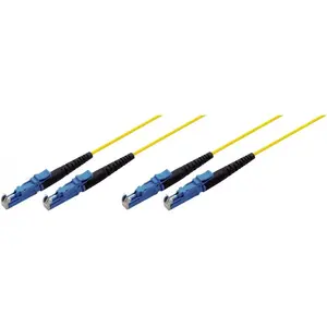 Fibre optic cable Tecline 39980000 0.5 m 2x E-2000 (LSH) OS2 Yellow
