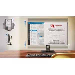 Tilt, pivot and adjust the height for an ideal viewing position