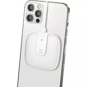 Магнитная индукционная беспроводная зарядка usams US-CD153 15 Вт для iPhone 12, белая