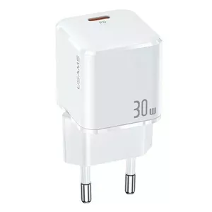 Сетевое зарядное устройство usams T45 mini 30W PD3.0 USB-C компактный адаптер