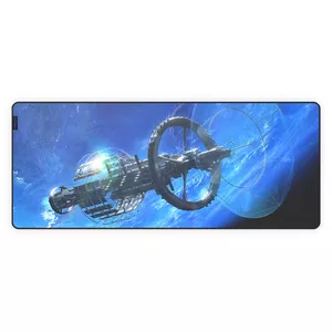 KRUX Space XXL Ship Gaming mouse pad Blue