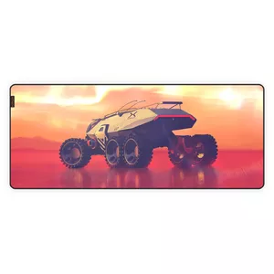 KRUX Space XXL Rover Gaming mouse pad Orange, Red
