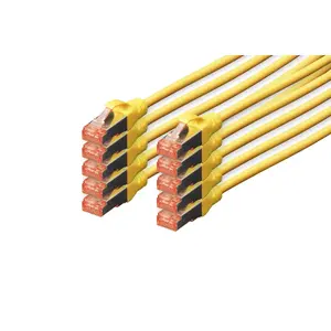 Network Cable Digitus CAT 6 S/FTP RJ-45 0.5m Yellow