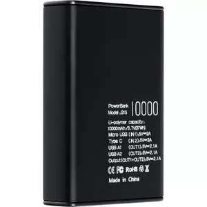 Ārējais akumulators Puridea S15 10000 mAh melns
