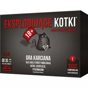 Kāršu spēle Rebel Exploding Kittens Adult Edition — 2–5 spēlētāji, pieaugušajiem (18+)