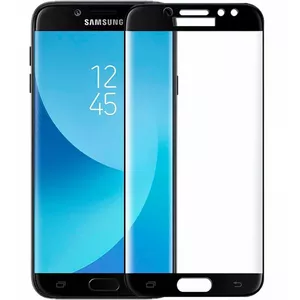 Закалённое 5D защитное стекло iLike для Samsung J5 2017 J530 — чёрное