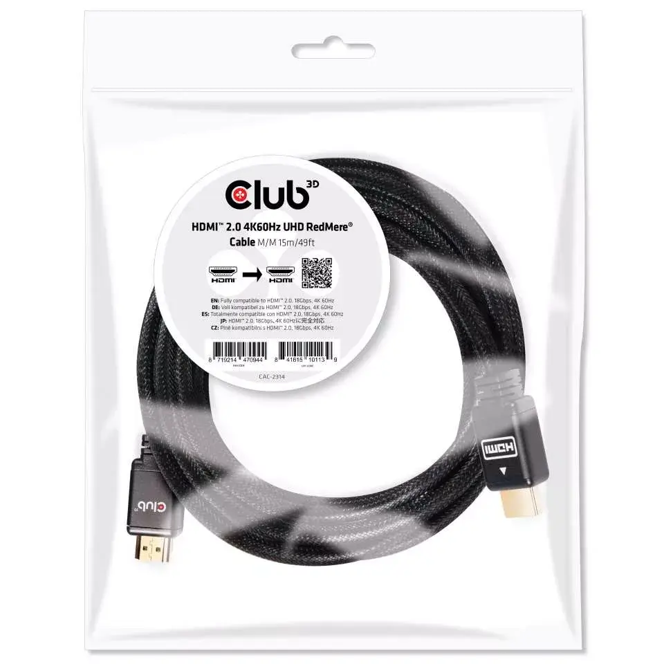 HDMI kabelis CLUB3D 4K60Hz RedMere Photo 2