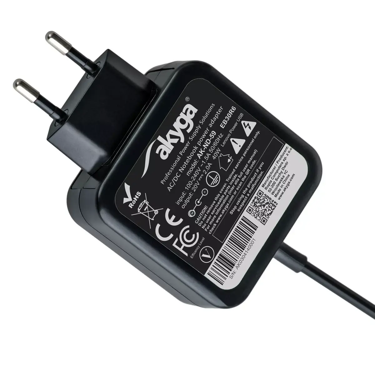Akyga AK-ND-59 40 W strāvas adapteris/invertors Photo 2