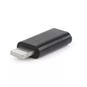 Gembird A-USB-CF8PM-01 kabeļu spraudņu pāreja USB type-C 8 pini Melns