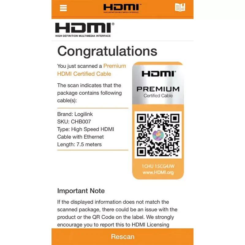 HDMI kabelis LogiLink CHB007 Photo 5