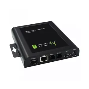 AV-передатчик Techly IDATA EXTIP-VW — HDMI по IP, PoE, 1920×1080, Cat5e/Cat6/Cat7/волокно, 5 В
