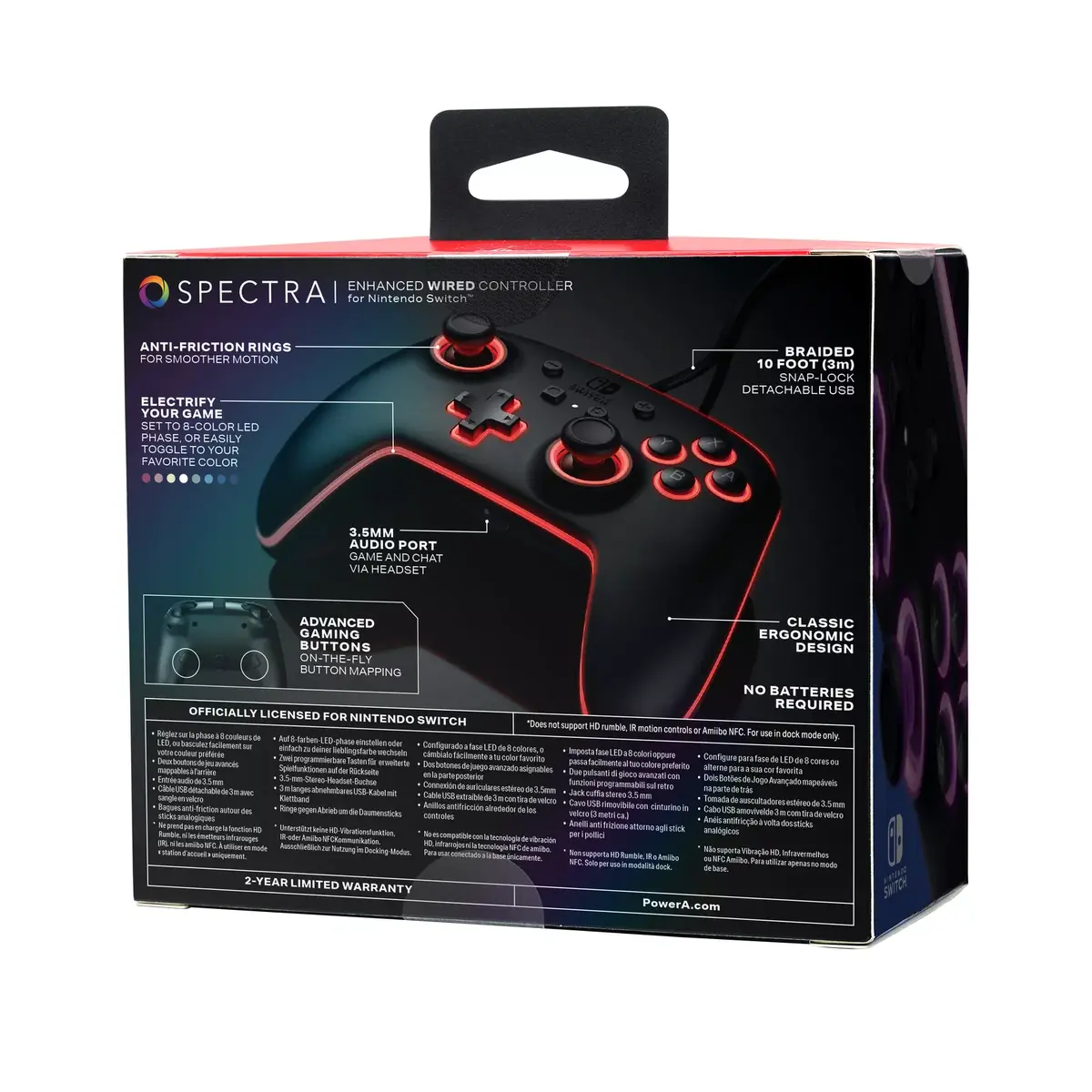 PowerA Spectra Enhanced vadu spēļu pults priekš Nintendo Switch Photo 2