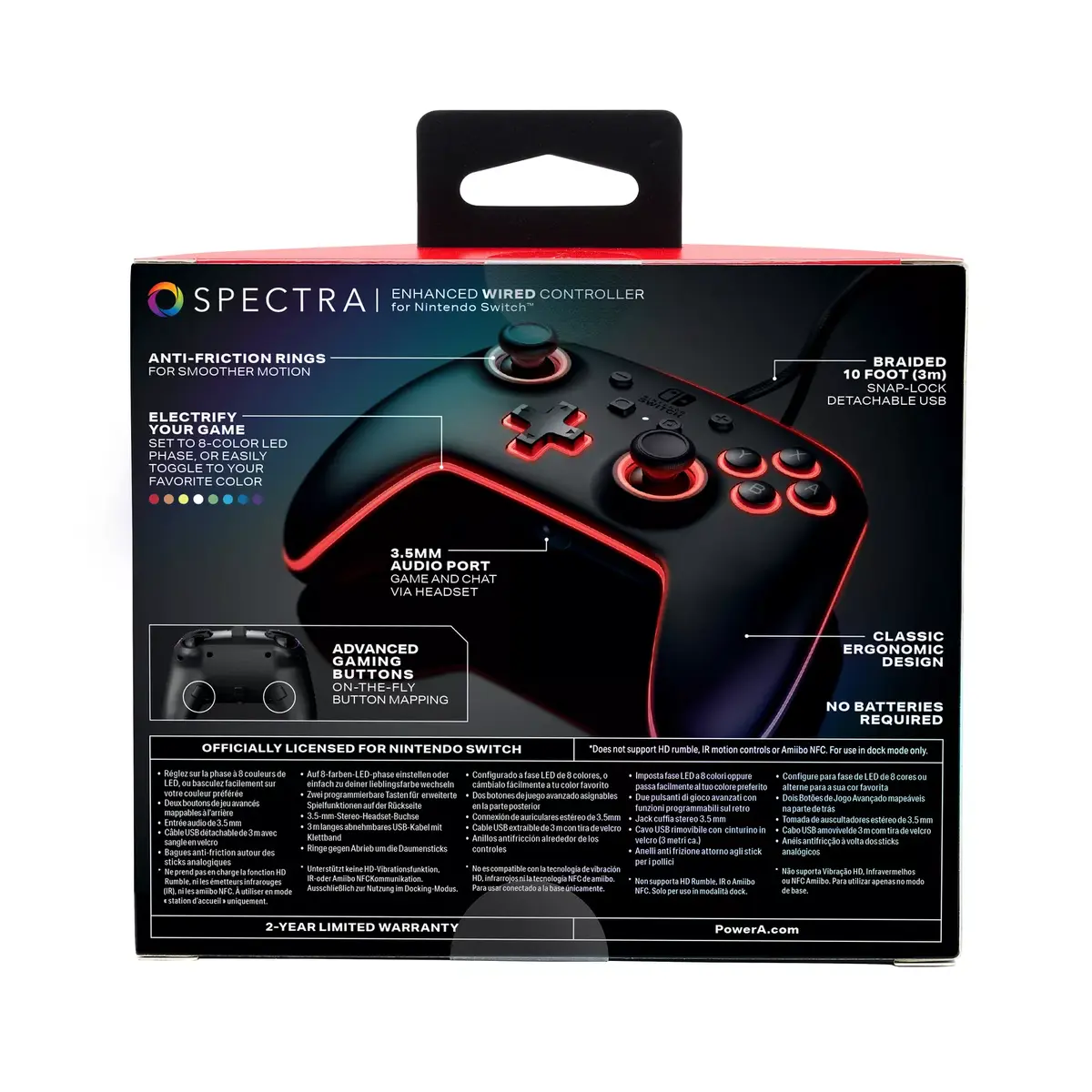 PowerA Spectra Enhanced vadu spēļu pults priekš Nintendo Switch Photo 3