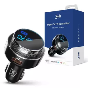 FM raidītājs 3MK Hyper Car 87.5 - 99.8 MHz USB melns