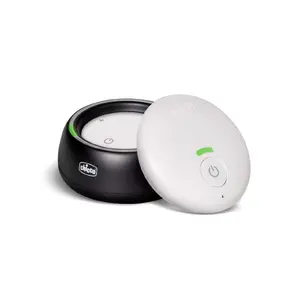 DECT baby monitor CHICCO model CHI000324 — range 300 m, battery-powered, black/white