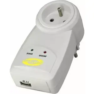 Power strip ORVALDI ORV-1PL surge protector 1 socket white