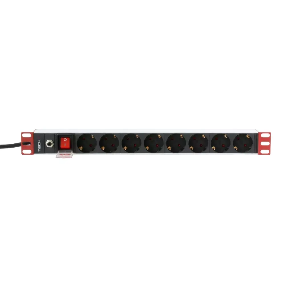 TECHLY Rack 19" strāvas sloksne 8 Schuko Photo 3