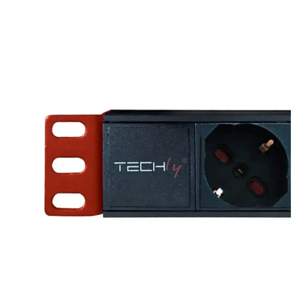 Techly Multi-Socket 8 Kontaktligzdas 19" Rack C14 Spraudnis Photo 3