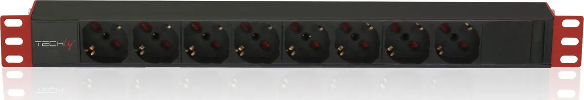 Techly Multi-Socket 8 Kontaktligzdas 19" Rack C14 Spraudnis Photo 6