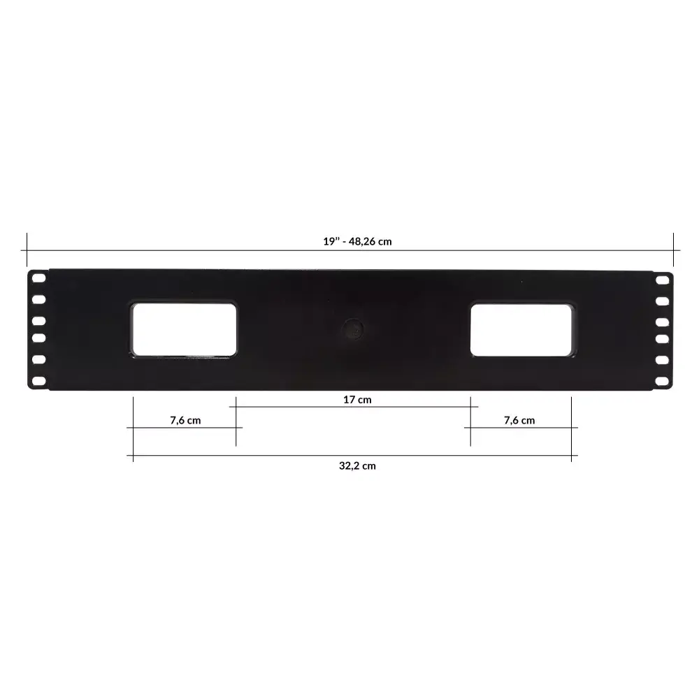 Cable management panel Techly Cable Entry Panel 19" 2U Photo 4