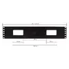 Cable management panel Techly Cable Entry Panel 19" 2U Photo 4