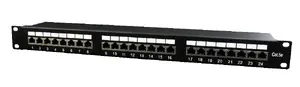 Gembird Cablexpert NPP-C524-002 1U Patch Panel with 24 RJ-45 ports supporting Cat5e for rack mounting