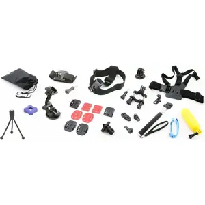 Xrec accessory kit for action cameras compatible with GoPro, SJCAM, Sony Action Cam and others (universal mounts)