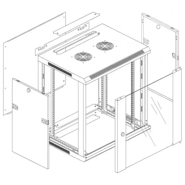 INTELLINET Techly I-CASE EW-2012BKL 12U настенный шкаф Photo 9