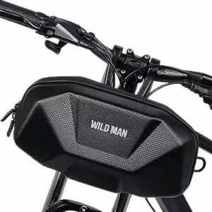WildMan WILDMAN X9 velosipēda rāmja soma velosipēda bagāžniekam melna/melna