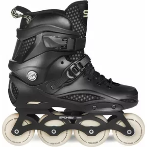 Aggressive adjustable black inline skates SPOKEY Freespo size 40–41