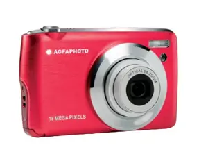 Compact camera AGFA DC8200 — 18 MP CMOS, 8x optical zoom, Full HD, 2.7" display, red