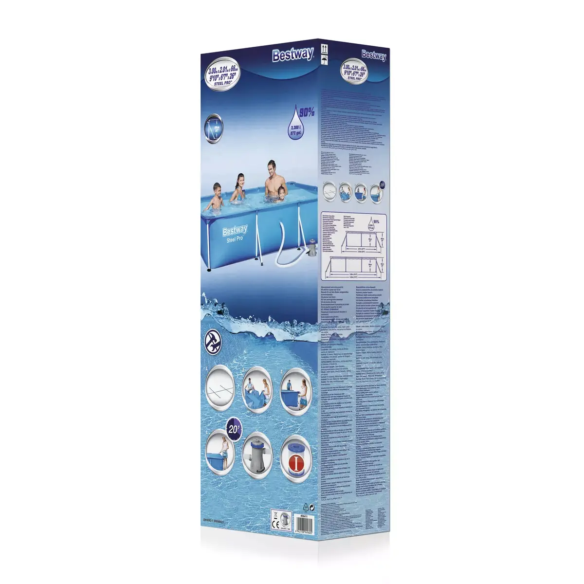 Framed pool Bestway Steel Pro 3.00m x 2.01m x 66cm Photo 4