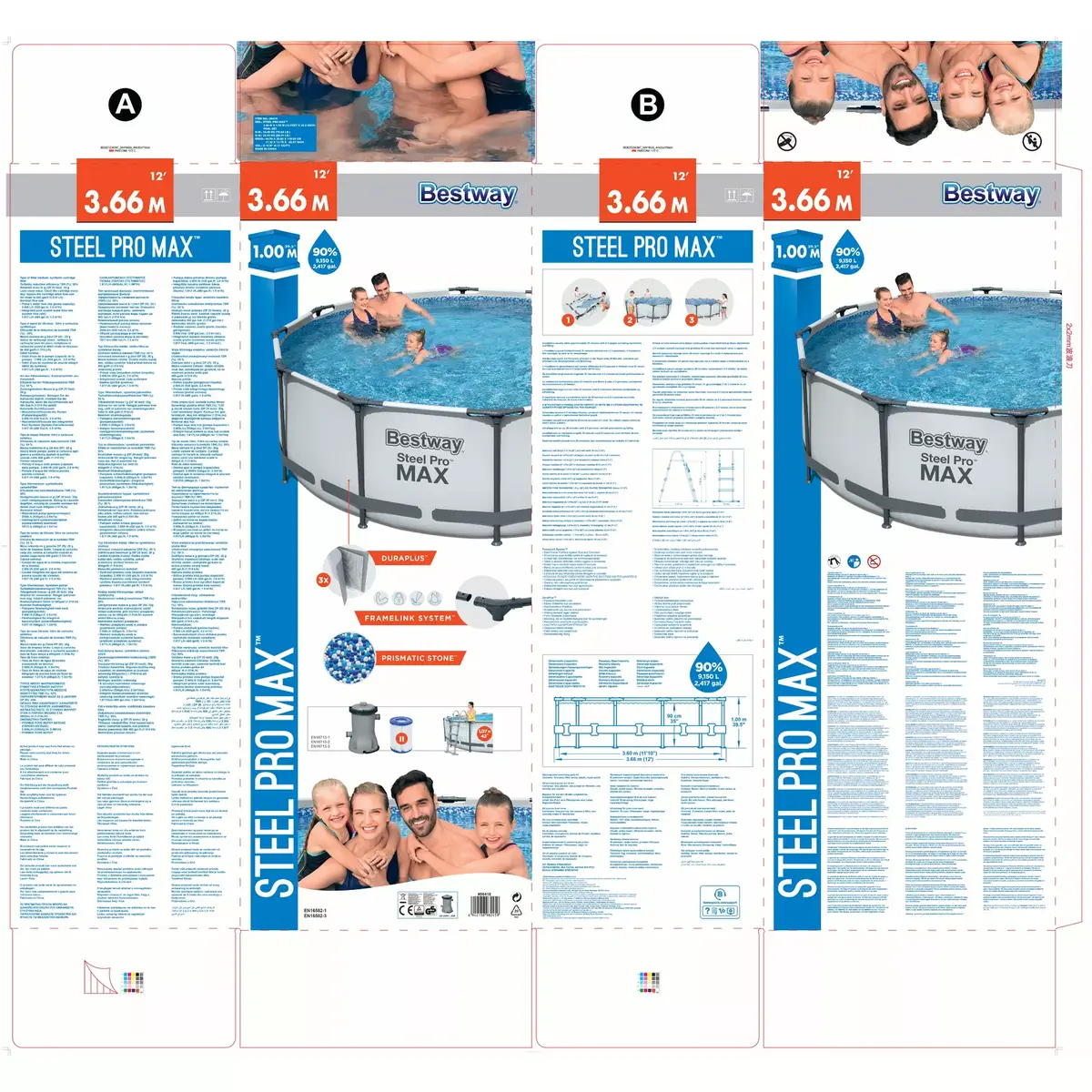 Bestway Steel Pro Frame Pool 3.66m x 1.00m Photo 10
