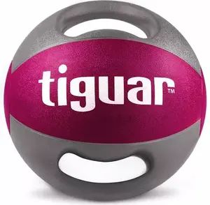 Медицинский мяч с ручками Tiguar 5 кг, фиолетовый