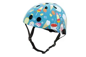 Mini Hornit Multicolour Half Helmet Candy Hard Shell Construction Gloss Finish Size 53-58 cm